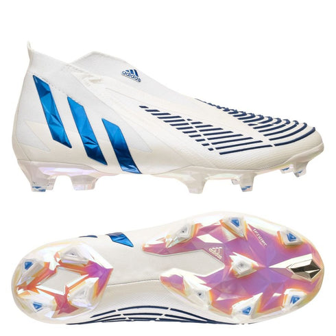 Adidas Predator Edge + FG Diamond Edge - Footwear White/Hi-Res Blue